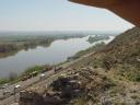 Quinto - Vistas del ebro desde el Castillo de Matamala, Abril de 1999