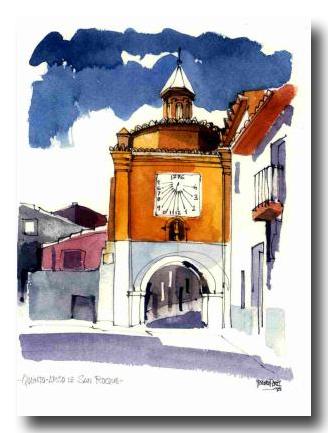 Quinto, Acuarela del Arco de San Roque