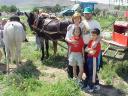 Quinto - Familia con carro de fondo, este a�o era el �nico que habia, Abril de 1999