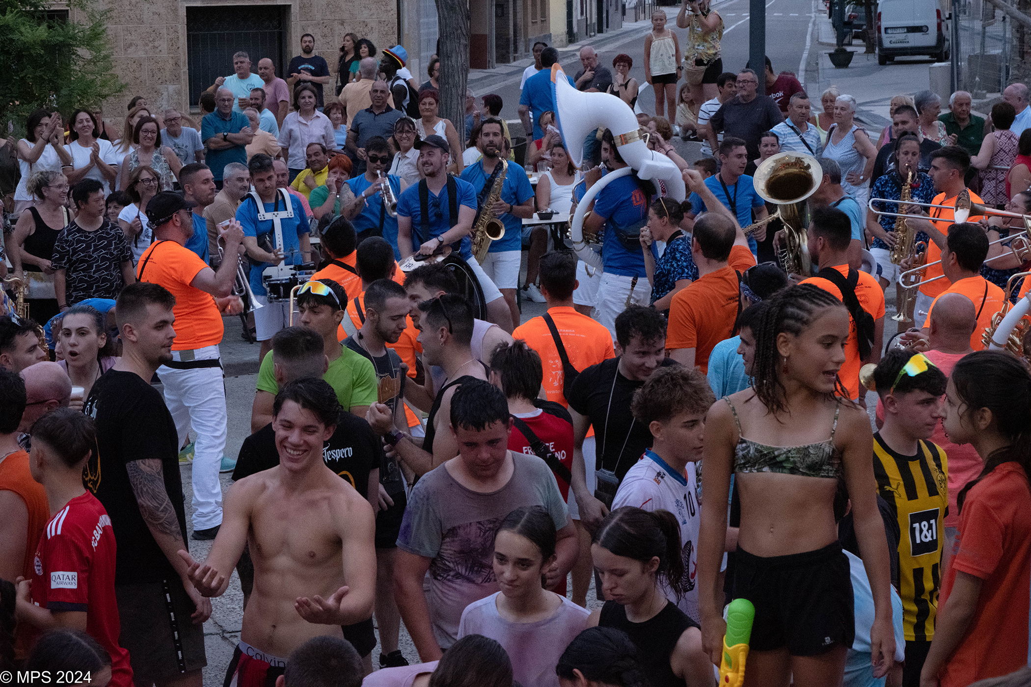 Encuentro de charangas en Quinto en ls fiestas de 2024