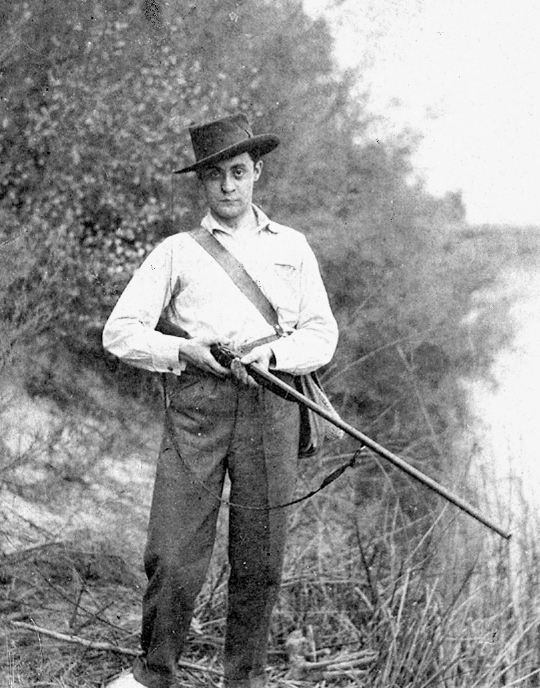 Enrique Jardiel cazando en Quinto